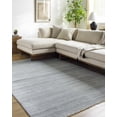 thumbnail image 4 of Hauteloom Powa Wool Living Room, Bedroom Area Rug - Contemporary - Silver, Gray, Dark Gray - 8' x 10', 4 of 5