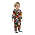 thumbnail image 3 of Odeerbi Christmas Onesie Pajamas for Family Holiday Sleep Jumpsuit Long Sleeve Family Christmas Pajamas Matching Sets Infant Fashion Printed Hooded Jumpsuit Sleepwear PJs Set Red, 3 of 5