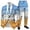 Sky Blue, variant on Funny Melting Ice Print 2 Piece Sweatsuit Set for Festive Occasions - Long Sleeve Hoodie and Jogging Pants Tracksuit Outfit for Parties Celebrations