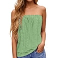 thumbnail image 1 of Gpoecd Loose Tank Tops for Women Plus Size Off Shoulder Casual Stretch Camisole Top Comfortable Relaxed Fit Solid Color Camisole with Built In Bra Mint Green,XXXXXL, 1 of 5