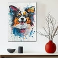 thumbnail image 5 of Papillon Dog Canvas Wall Art Prints,Watercolor Dog Art Canvas Painting Poster,Pet Canvas Painting Puppy Artwork 8x12 inches, 5 of 6
