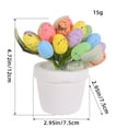 thumbnail image 2 of Pot de Fleurs Œuf de Pâques 12cm Œuf Tacheté Décoration de Pâques pour Cour Extérieure, 2 of 3