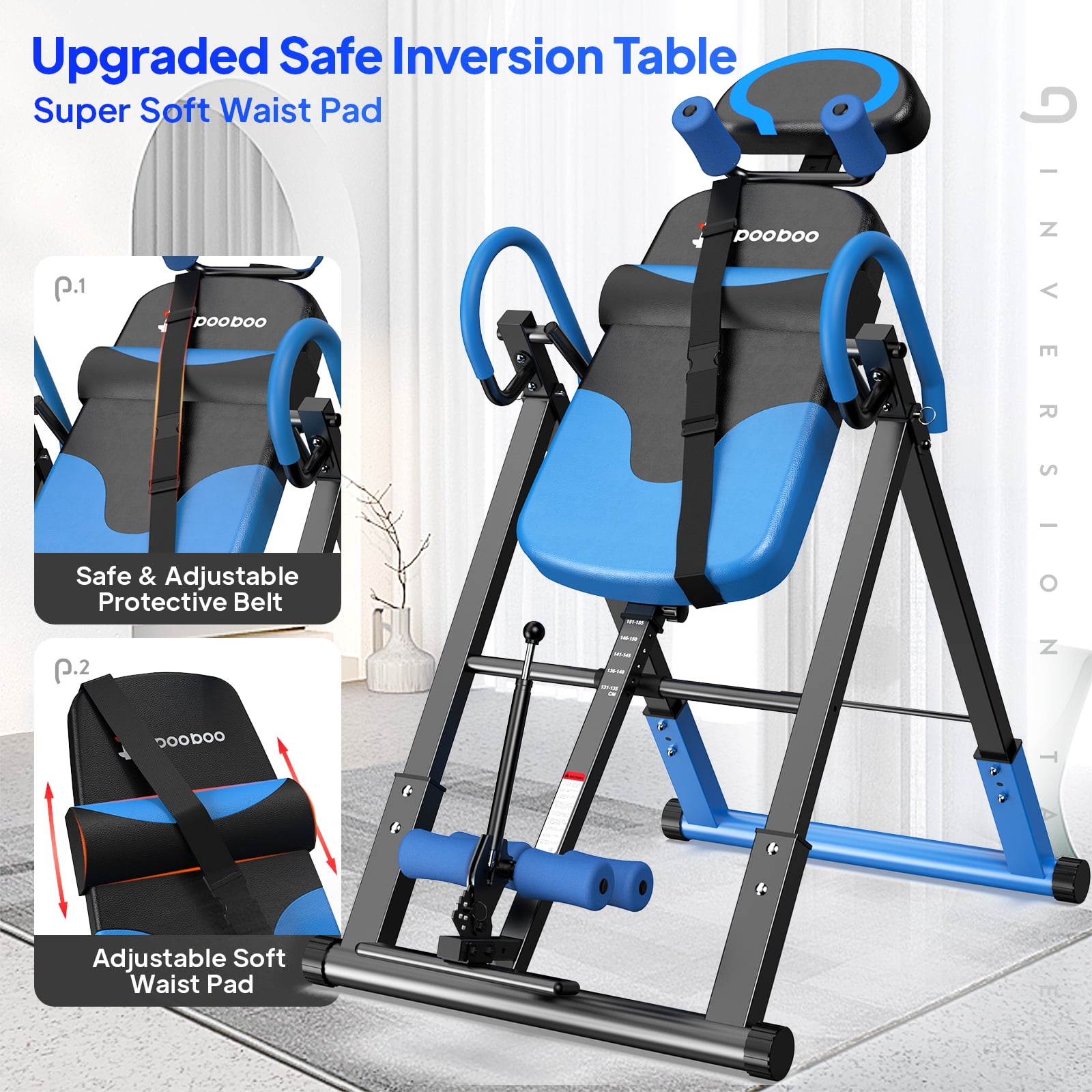 POOBOO Foldable Inversion Table Back Therapy Egypt Ubuy