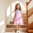 thumbnail image 4 of WAYUTE Girls Dress Sundress Summer Sleeve Floral Embroidery Party Gown for Toddler Baby Formal Vacation Casual Dailywear, 4 of 4