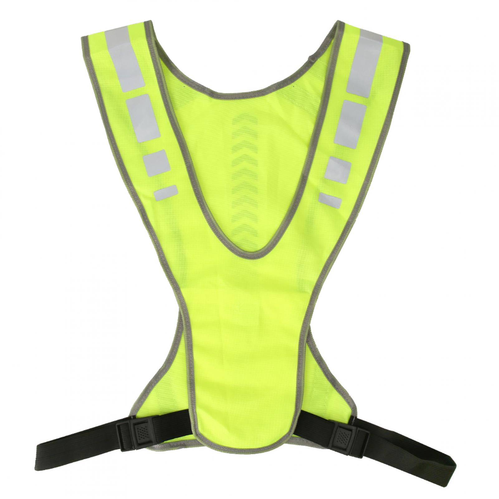 LED Running Cycling Vest Reflective Safety Vest High Visibility Adjustable Strap