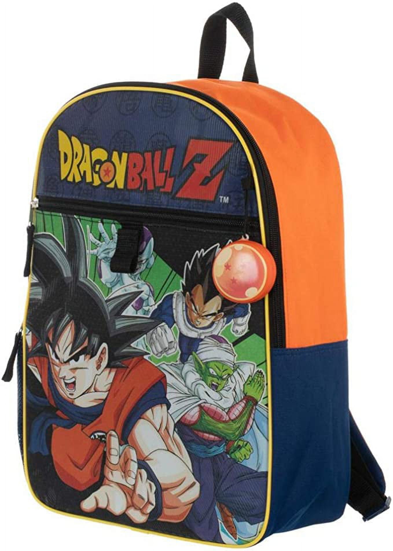 Screen Legends Dragon Ball Z Backpack and Lunch Box Set - Bundle with 16” Dragon Ball Backpack, Dragon Ball Lunch Bag, Stickers, More | Dragon Ball
