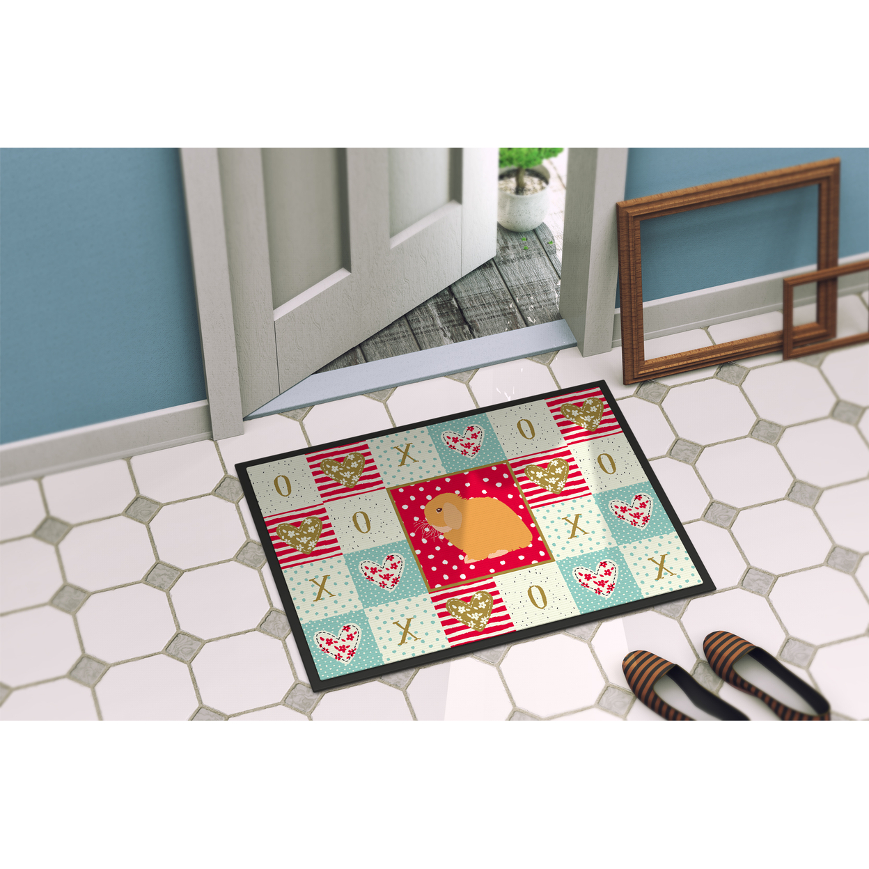 Holland Lop Rabbit Love Door Mat