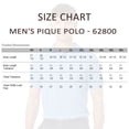 thumbnail image 4 of Allpro Men's Pique Polo Collar T-Shirt, 65/35 Polyester/Cotton Short Sleeve Solid Tee (Kelly-Green, 5XL), 4 of 6