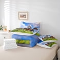 thumbnail image 5 of Horse Bed in a Bag Queen Comforter Set 7 Piece,Western Bedding Sets Queen,Wild Farm Animals Sheet Set with Comforter Blue Sky Clouds Farmhouse Decor, 5 of 6