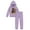 Purple, variant on Disney Wish Asha Star Little Girls Fleece Pullover Hoodie and Jogger Pants Set Little Kid to Big Kid