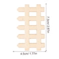 thumbnail image 2 of SHISUYAN Mini Wooden Picket Fence for Decoration with Assorted Colors and Smooth Surface 100 pcs, 2 of 8