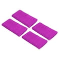 thumbnail image 1 of Unique Bargains Bracelets de Sport 8x15cm en Éponge Absorbante, Violet Rouge 4 Pack, 1 of 7