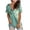 Green, variant on Fesfesfes Plus Size Women Crewneck Print Tees Short Sleeve T Shirt Blouse Loose Tops Women Tops 18(XXXXXL)