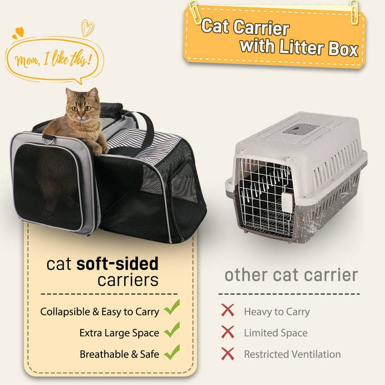 Collapsible cat carrier hotsell