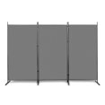 thumbnail image 4 of Ktaxon 3 Panel Folding Privacy Screen Portable Divider Folding Partition 6 FT Room Separator Freestanding Wall, Gray, 4 of 11