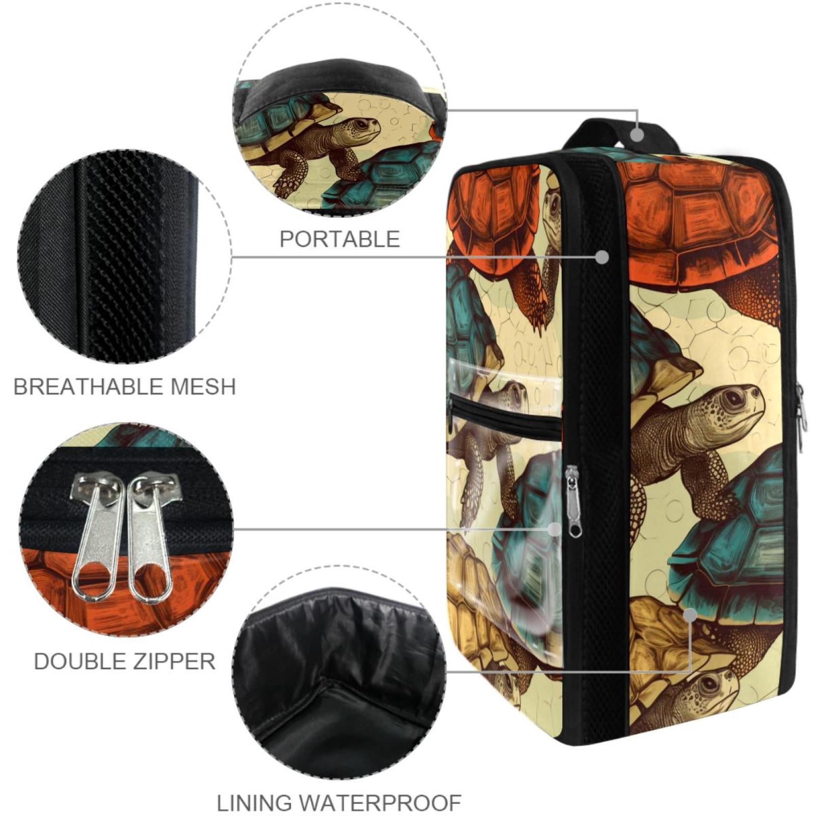 Turtle Polyester Shoe Box, 23x31cm/9x12in: Organizer & Storage Solution for Shoes, Accessories, and More