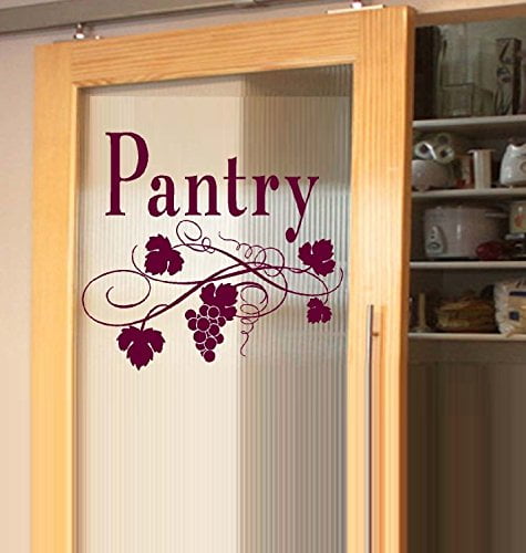 Decal Pantry Wall Decal 13 X 15 Burgundy Walmart Com