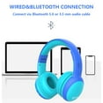 thumbnail image 6 of Bluetooth Headphones, Wireless Headphones, Over Ear Noise Cancelling Headphones with Mic, Up To 24 Hours of Battery Life, 6 of 9