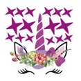 thumbnail image 1 of Vinil Decorativo Infantil Animal Unicornio Sala Habitación- Morado DaraBaby Syene VinDe194_1, 1 of 3