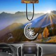 thumbnail image 3 of Collar con colgante de luna y sol, adorno para espejo retrovisor de coche --- Código de producto 51385, 3 of 4