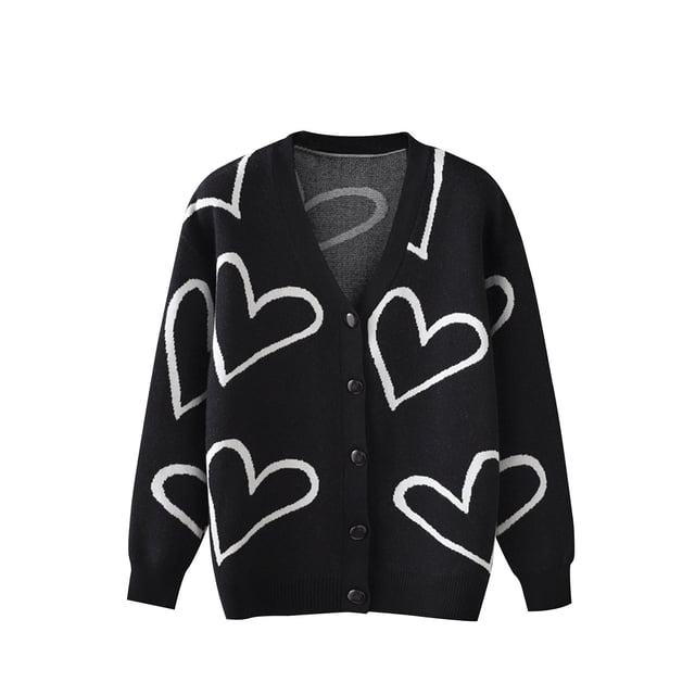 Pisexur Veste pour Femmes, Cardigans à devant Ouvert, Trenchs, Vestes d'Automne, Cardigan Décontracté pour Femmes à Imprimé Léopard, Col en V, Tricoté, à Boutons, à Manches Longues, Chandail, Haut, Manteau, Haut