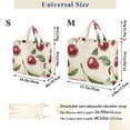 thumbnail image 2 of FORMRS Womens Corduroy Tote Bag Crossbody Shoulder Handbag with Pocket, Cute Cherry, 2 of 7