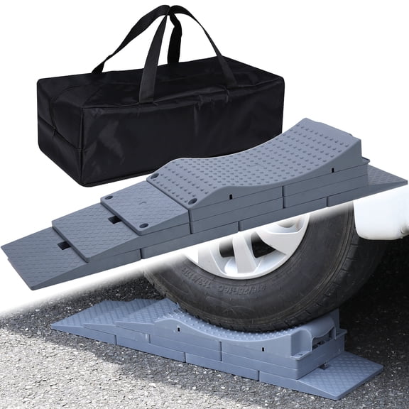 GarfatolRv WH-XK-201 Gray 17"x8.7"x2.3" PP, RV Leveling Blocks Heavy Duty with Carry Bag, 6 Pack