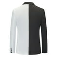 thumbnail image 3 of Vedolay Mens Blazers Blazer Suit Jacket Casual Work 3/4 Sleeve Jacket White,L, 3 of 4