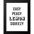 thumbnail image 2 of Seven Trees Design 15x18 Black Modern Framed Museum Art Print Titled - Easy Peasy Lemon Squeezy, 2 of 5