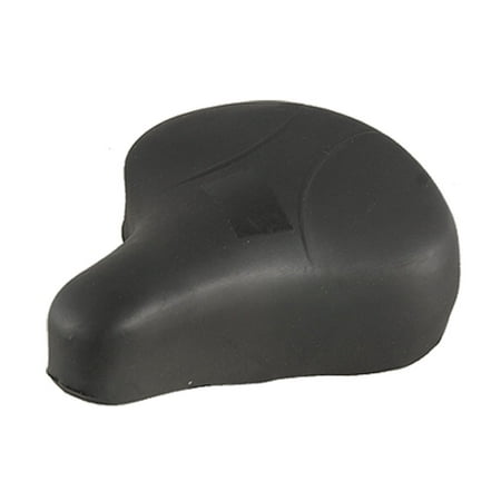 Black Faux Leather Covered Foam Saddle for Road