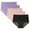 Purple1, variant on fatyb Womens Underwear 5 Pack High Waisted Breathable Panties Full Coverage Ladies Comfortable Briefs