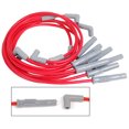 thumbnail image 1 of MSD Ignition Spark Plug Wire Set 31329 Super Conductor; Pre Assembled; Red; 8-1/2 Millimeter; Silicone and Synthetic; Straight Spark Plug Boots; 90 Degree Distributor Boots With HEI Style Terminals, 1 of 5