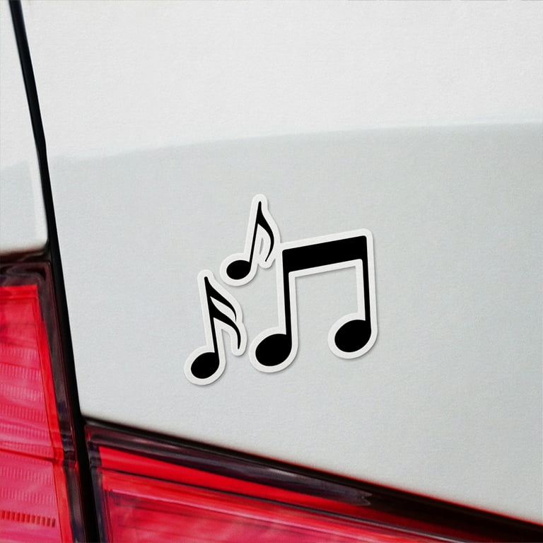 Vinyl Stickers Decals Of Music Note - Waterproof - Apply On Any Smooth  Surfaces Indoor Outdoor Bumper Tumbler Wall Laptop Phone Skateboard Cup  Glasses 