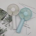 thumbnail image 5 of Ventilador de mano, ventilador portátil pequeño blanco con 3 velocidades, ventilador de mano recargable por USB, ventilador personal con pilas para exteriores, interiores, 5 of 5