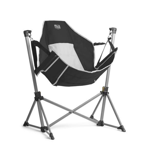 Timber Ridge Portable Hammock Chair with Carry Bag, Folding Outdoor Chair 300 lbs Capacity, Black