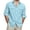 Sky Blue, variant on Summer Shirts for Men Long Sleeve Button Up Cotton Linen Shirts Casual Work Lightweight Comfy Tees with Pockets, M