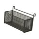 thumbnail image 4 of Cesta de almacenamiento de metal colgante para mesita de noche, práctico organizador que ahorra espacio. Negro, 4 of 4