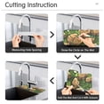 thumbnail image 4 of Brown Stone on Green Leaf Kitchen Sink Splash Guard, Silicone Sink Faucet Mat Dry Out the Kitchen Bathroom, 4 of 7