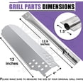 thumbnail image 2 of Set of Two Stainless Steel Replacement Heat Plates and Burners and One Crossover Channel for Charbroil Classic 280 2-Burner, G320-0200-W1, G215-0203-W, 2 of 5