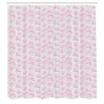 thumbnail image 2 of Ambesonne Floral Shower Curtain, Flowers Pastel Tones, 69"Wx84"L, Pale Pink Ceil Blue, 2 of 4