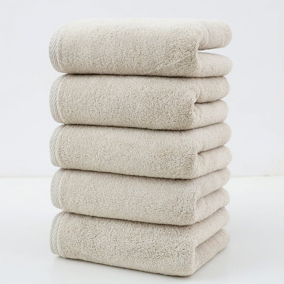 Deals of The Day Clearance! Towel 5 Pcsborder Europe And The United States Foreign Trade Wholesale Absorbent-dry Face Towel Washcloth