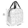 thumbnail image 3 of Fotbe Poodle Dog Bolsa Térmica con Estampado y Forro de Aluminio Grueso Bolsa de Almuerzo con Bolsillo Frontal para Hombres y Mujeres, Ideal para Trabajo, Escuela, 3 of 8