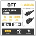 thumbnail image 2 of Cable de extensión para campanas, paquete de 2 unidades, 2,4 m, para exteriores, 16 AWG, resistentes, 2 of 7