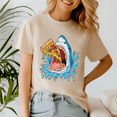 thumbnail image 4 of Pizza Eating Shark Kids Boys Food Lovers Jawsome Tee, Funny Shirt, 4 of 5
