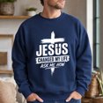 thumbnail image 4 of Jollimate Jesus Changed My Life Sweatshirt, Men's Jesus Crew, Religious Gift For Him, Faith Gift, 4 of 6