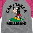 thumbnail image 3 of Disney - Can I Take A Mulligan - Toddler & Youth Girls Raglan Graphic T-Shirt, 3 of 5