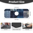 thumbnail image 2 of Kdxio Indigo Patchwork Quilt Pattern Non-Slip Diatom Mud Faucet Drain Pad,Self Absorbent Mat for Kitchen Sink for Variety Kitchen & Bathroom Countertops, 2 of 7