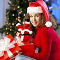 thumbnail image 4 of Navidad invertida giratoria Santa Claus Navidad muñecas musicales eléctricas adornos de juguete de felpa eléctricos, 4 of 5