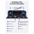 thumbnail image 4 of 2X Amplificador Digital Bluetooth 12V Hogar Coche 2 Canales Altavoz de Sonido HIFI Receptor FM Amplificador de Audio Clase-AB AMP, 4 of 5