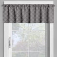 thumbnail image 2 of Ambesonne Geometrical Valance Pack of 2, Monochrome Quatrefoil, 54"X18", Grey and White, 2 of 5
